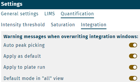 Warning replacing integration windows