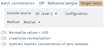 Normalization options