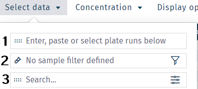 Select data filter overview