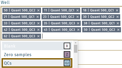 Exclude sample type